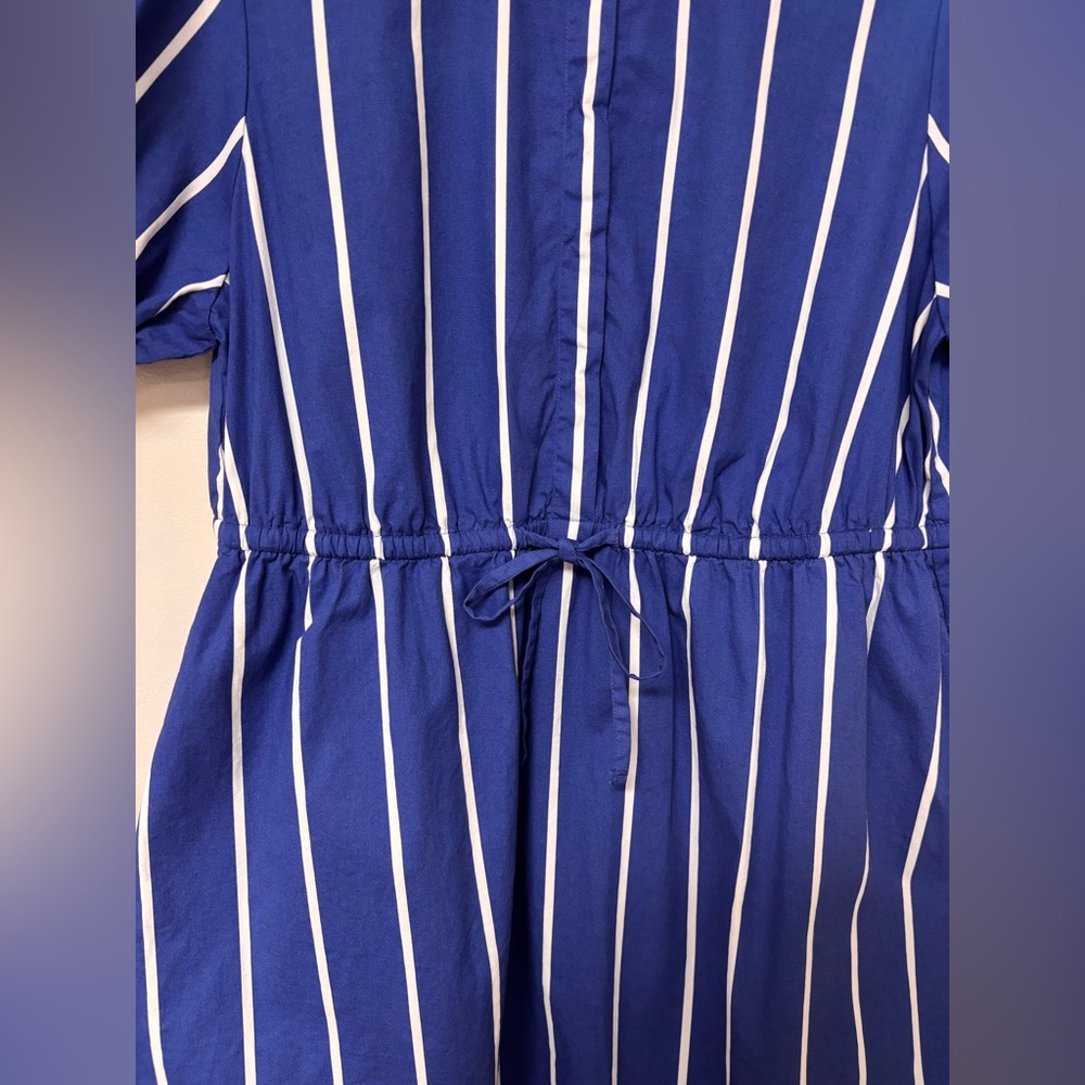 J. Crew Blue and White Striped Shirt Dress - Women’s 12 - Picture 6 of 11